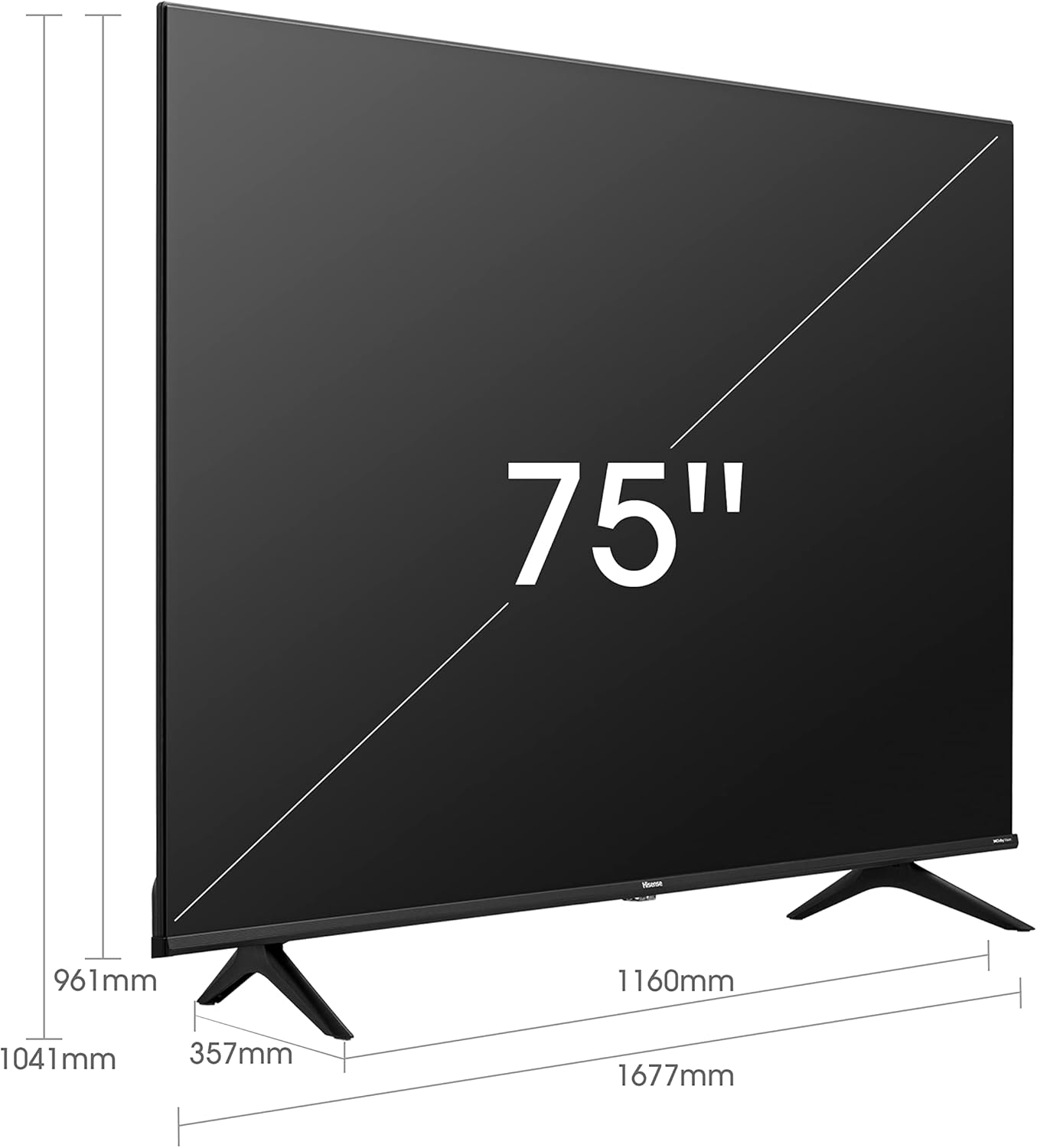 Hisense SMART TV 75 Pollici UHD 4K Dolby Vision Controlli Vocali HEVC OFFERTA ✅