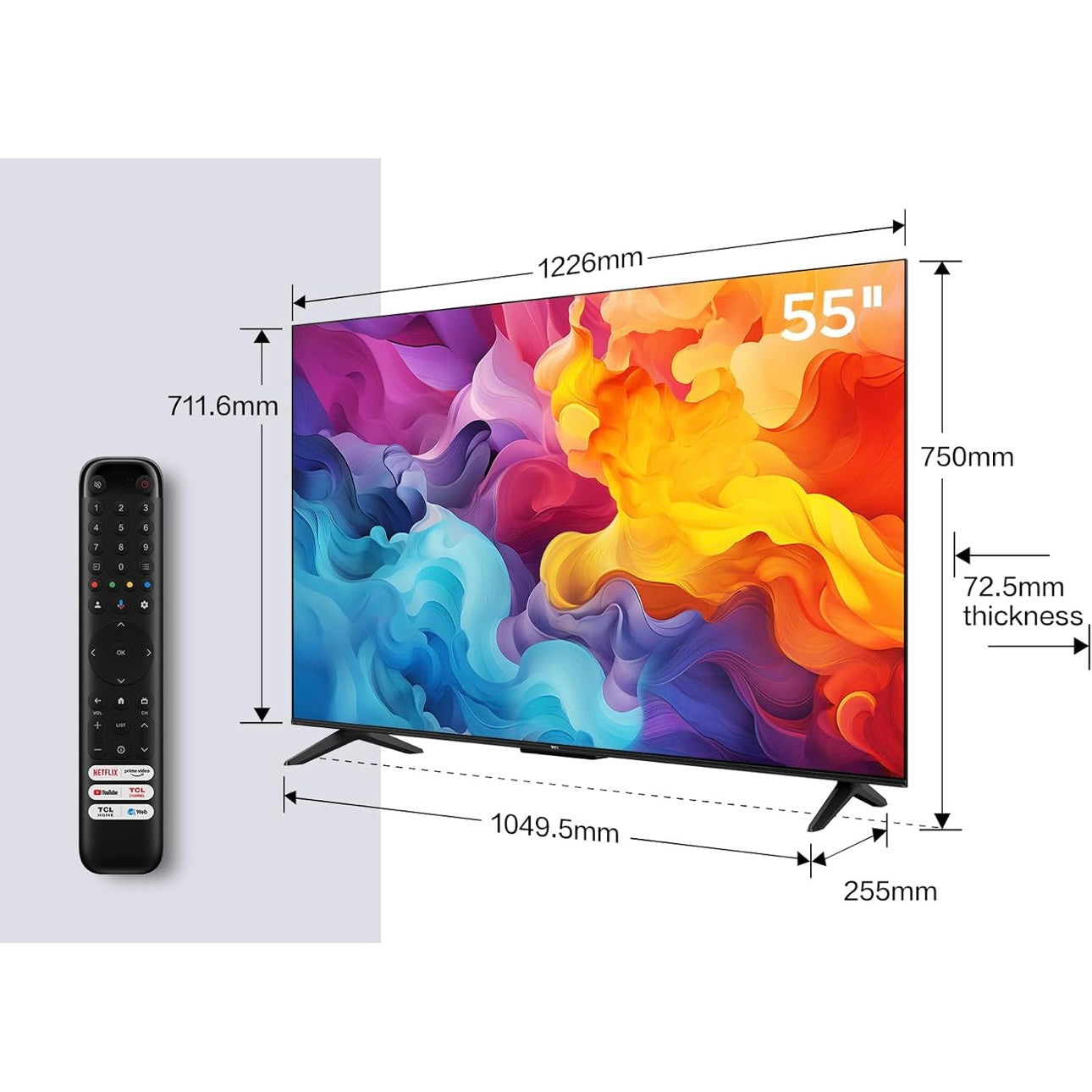 SMART TV 4k TCL 55V6B TV 55”, 4K HDR OFFERTA