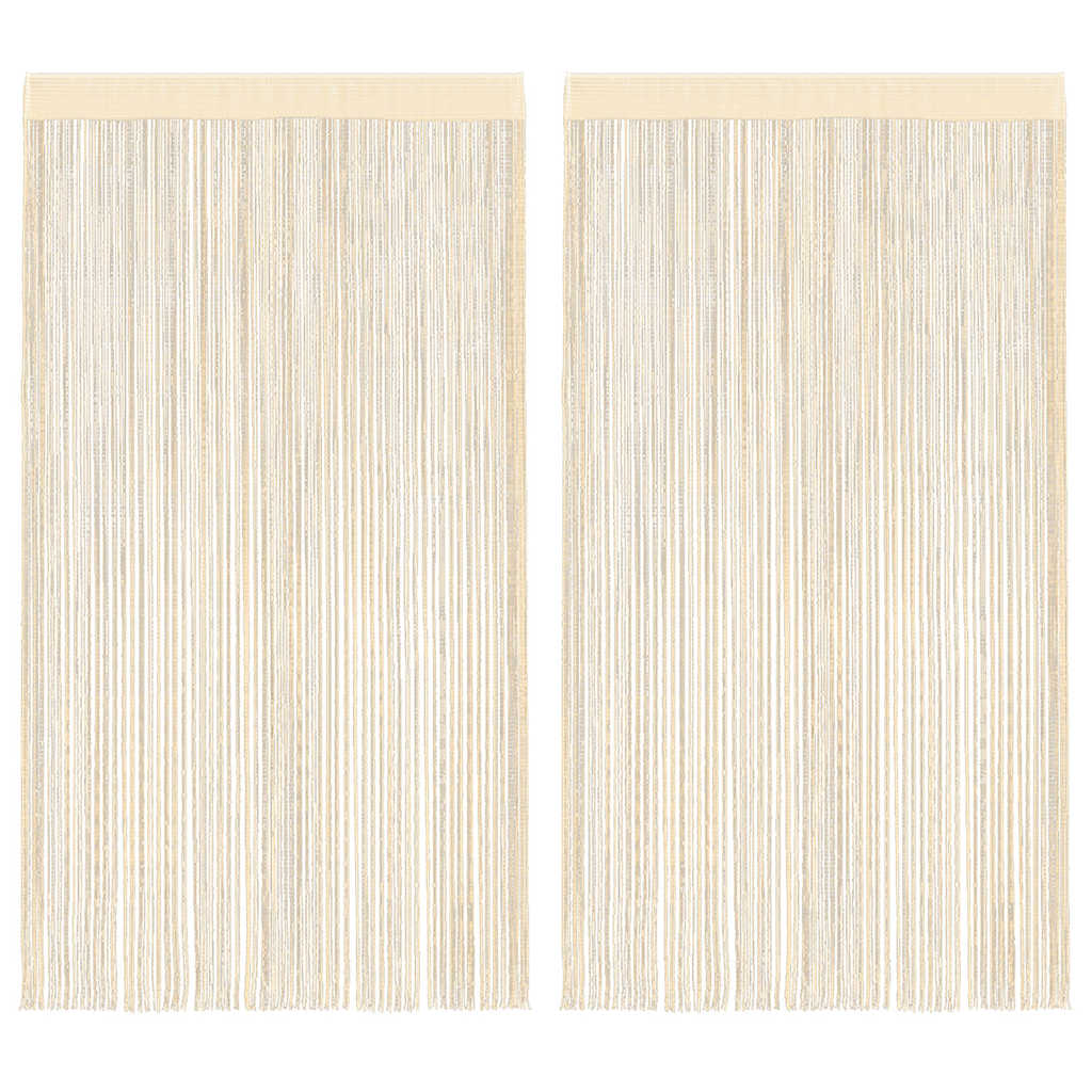 2 Pz Tende a Fili 100x250 cm Crema