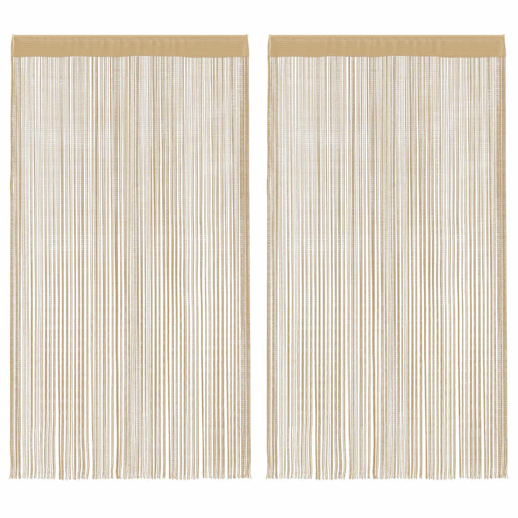 2 Pz Tende a Fili 100x250 cm Beige