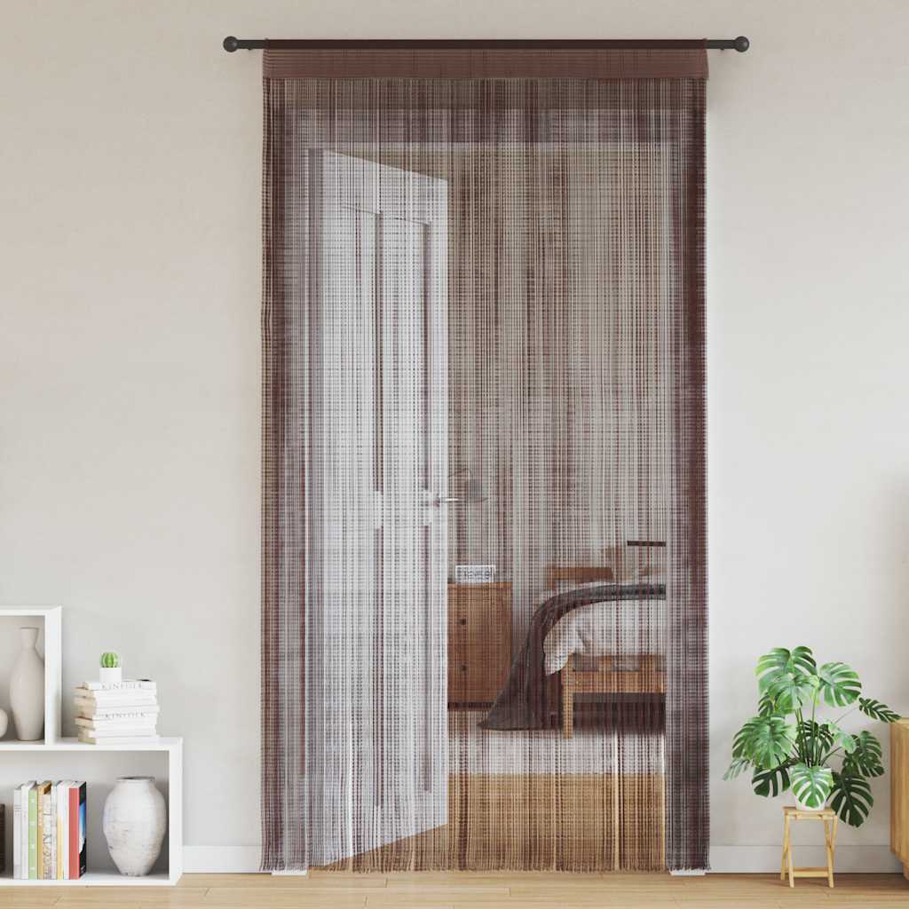 2 Pz Tende a Fili 100x250 cm Marroni