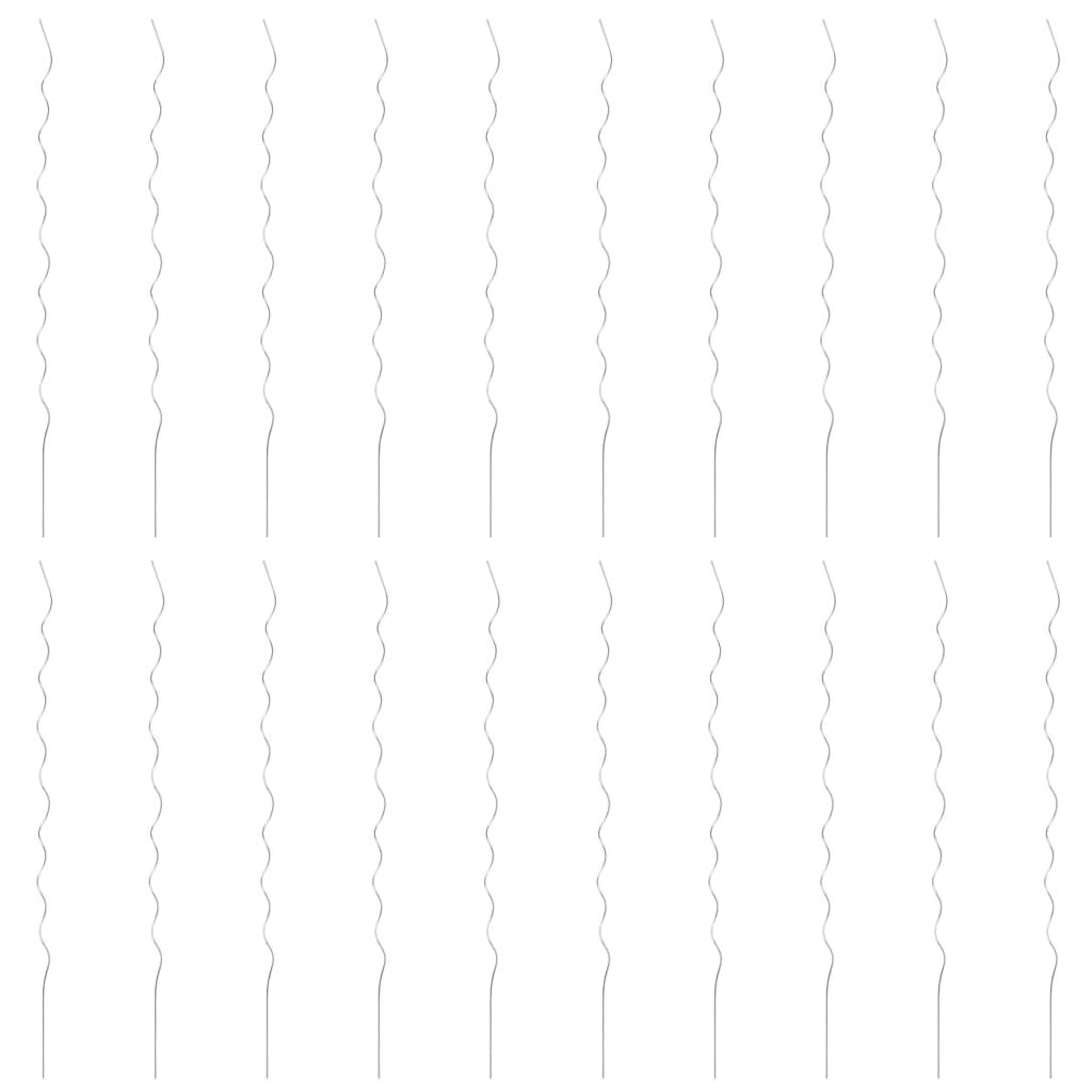20 pz Supporti a Spirale per Piante 170 cm in Acciaio Zincato