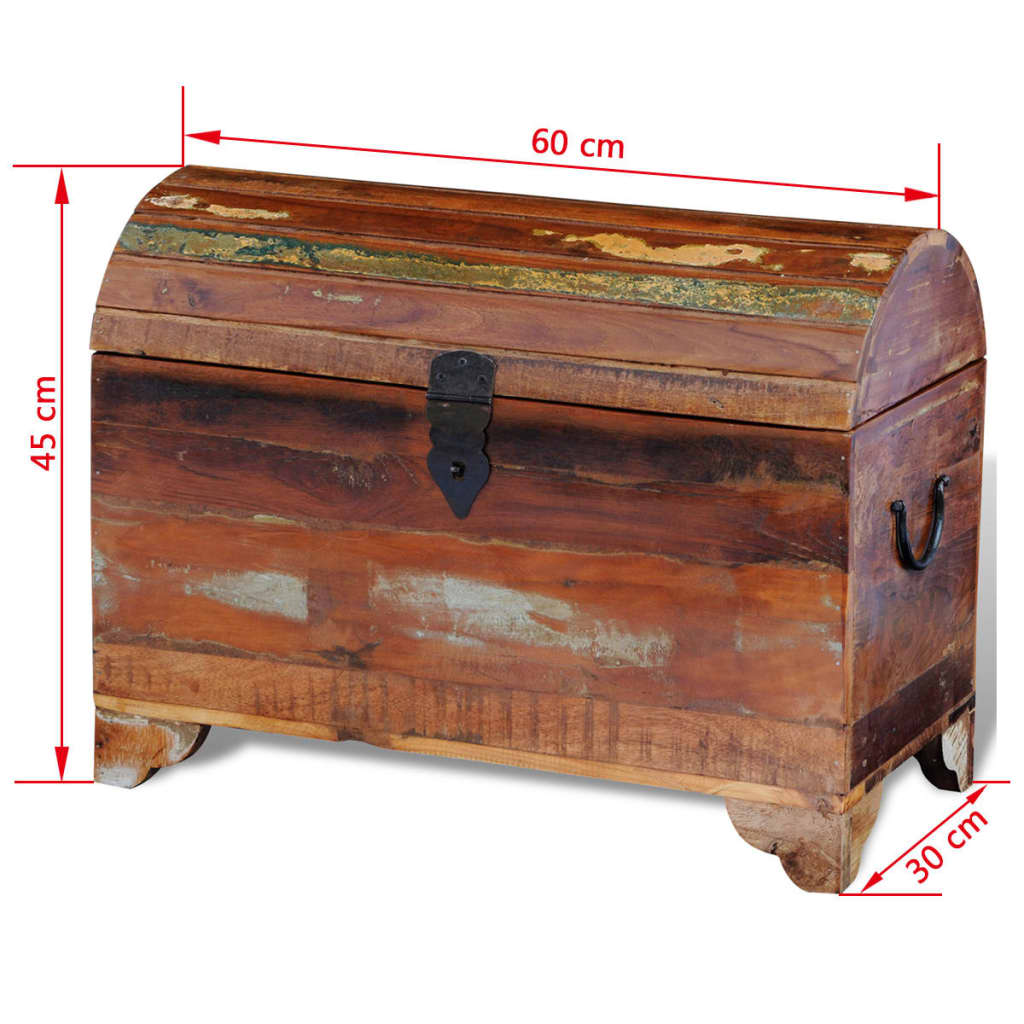 Cassa di Stoccaggio in Legno Massello di Recupero