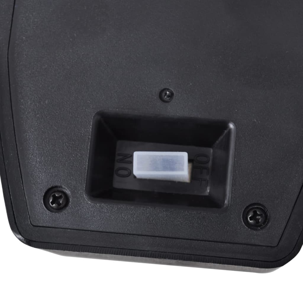 Lampade Solari a Parete 2 pz con Sensore Movimento Nere