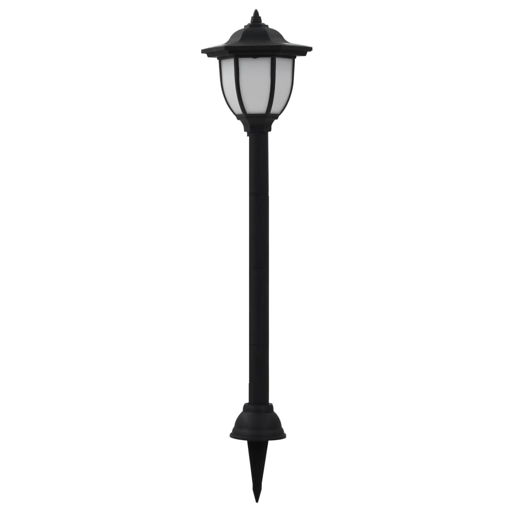 Lampade Solari da Esterno 6 pz LED Nere