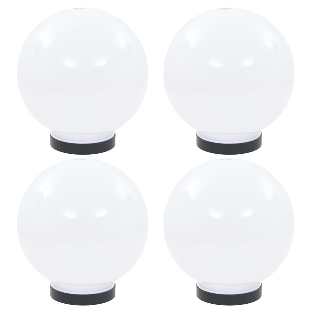Set Lampade a LED Sferiche 4 pz 20 cm in PMMA