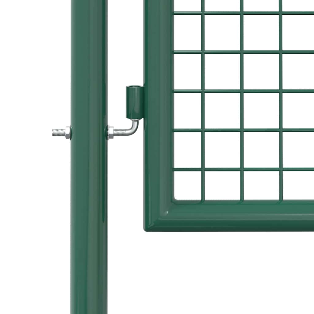 Cancello per Recinzione in Acciaio 100x175 cm Verde