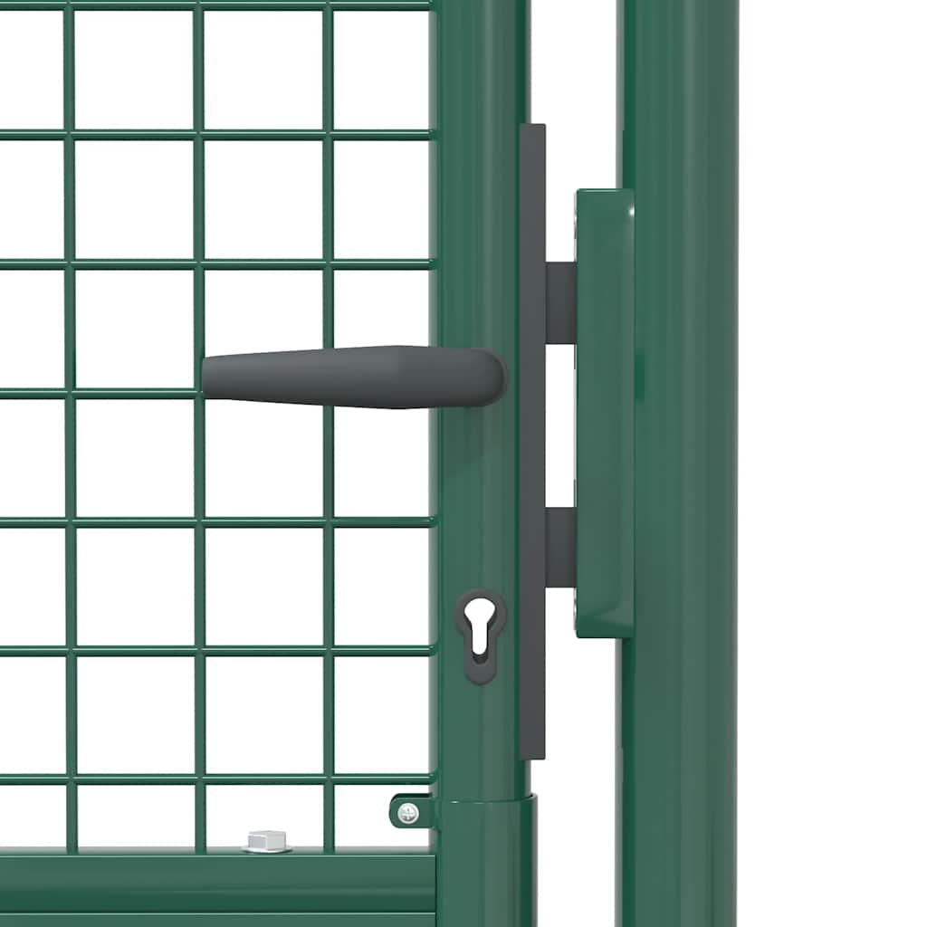 Cancello per Recinzione in Acciaio 100x175 cm Verde