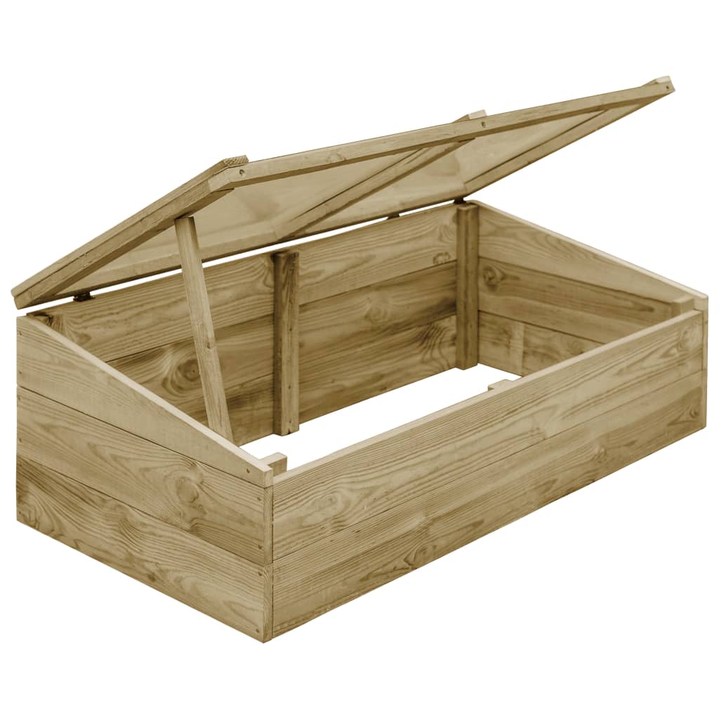 Serre 2 pz in Legno di Pino Impregnato 100x50x35 cm