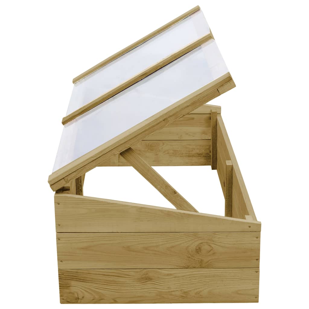 Serre 2 pz in Legno di Pino Impregnato 100x50x35 cm