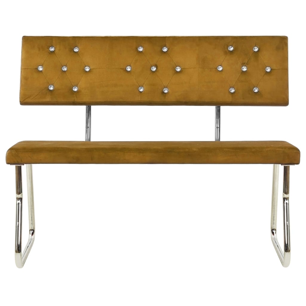 Panca 110 cm in Velluto Marrone