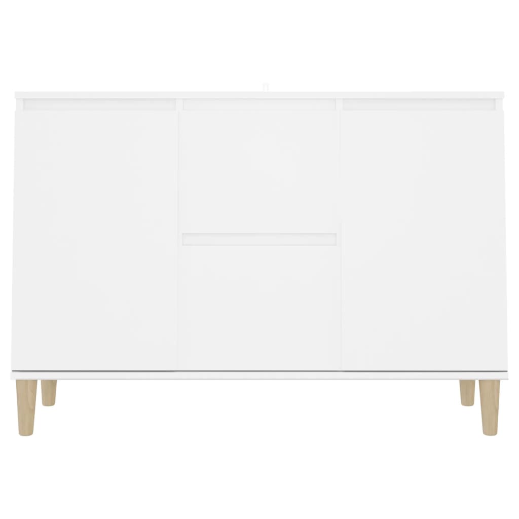 Credenza Bianca 101x35x70 cm in Legno Multistrato