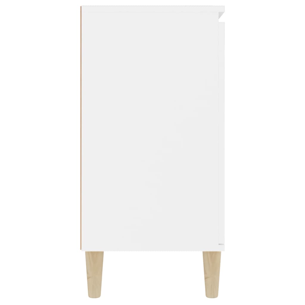 Credenza Bianca 101x35x70 cm in Legno Multistrato