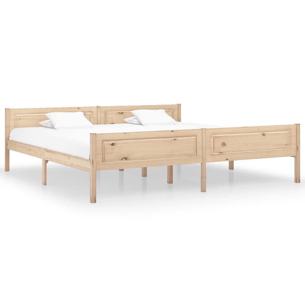 Giroletto senza Materasso 200x200 cm in Legno Massello Pino