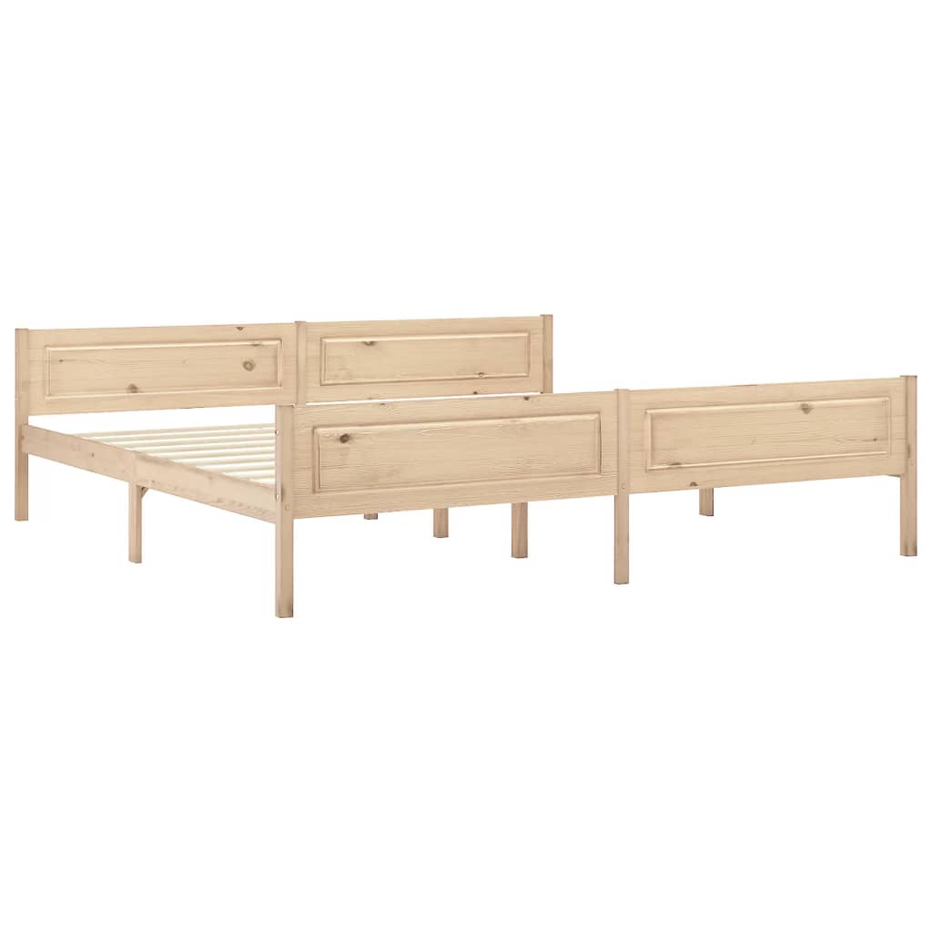 Giroletto senza Materasso 200x200 cm in Legno Massello Pino