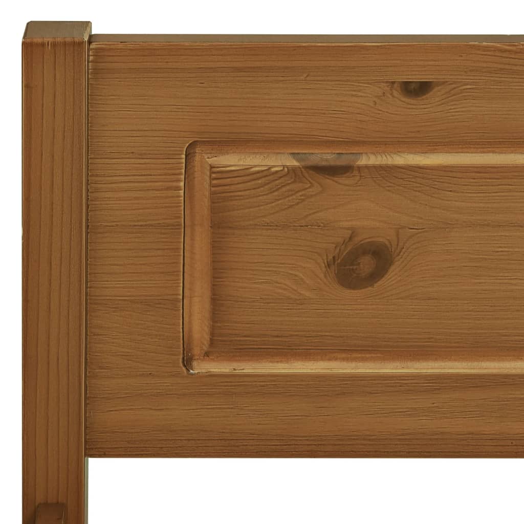 Giroletto in Legno Massello di Pino Marrone Ambrato 90x200 cm