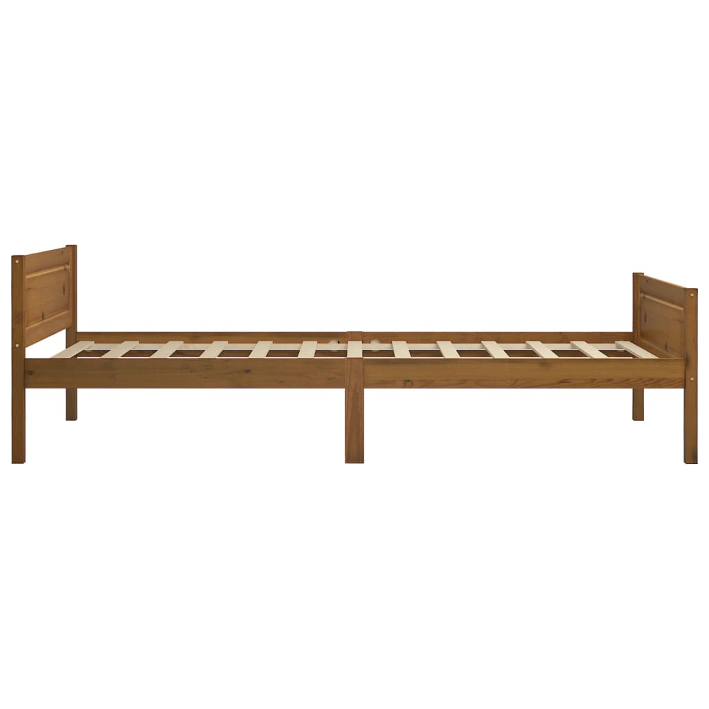 Giroletto in Legno Massello di Pino Marrone Ambrato 100x200 cm
