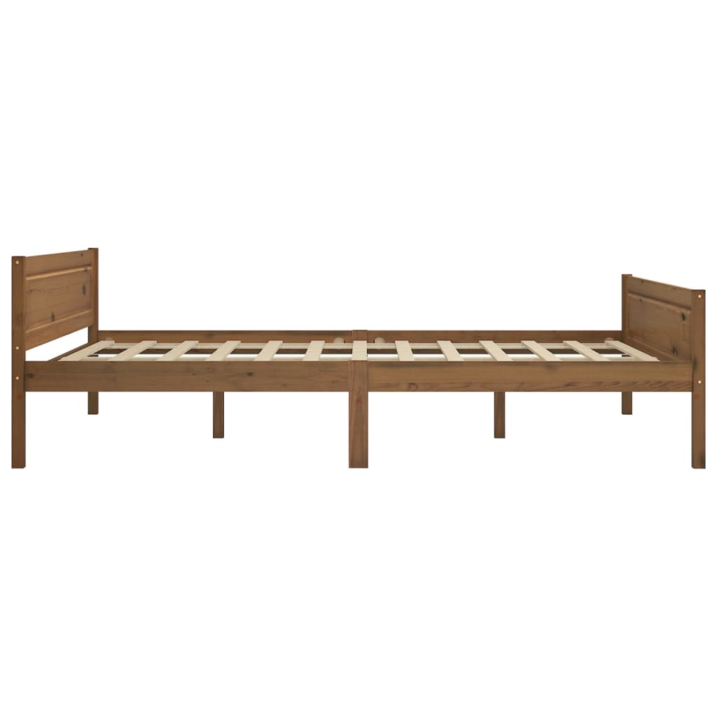 Giroletto in Legno Massello di Pino Marrone Ambrato 120x200 cm