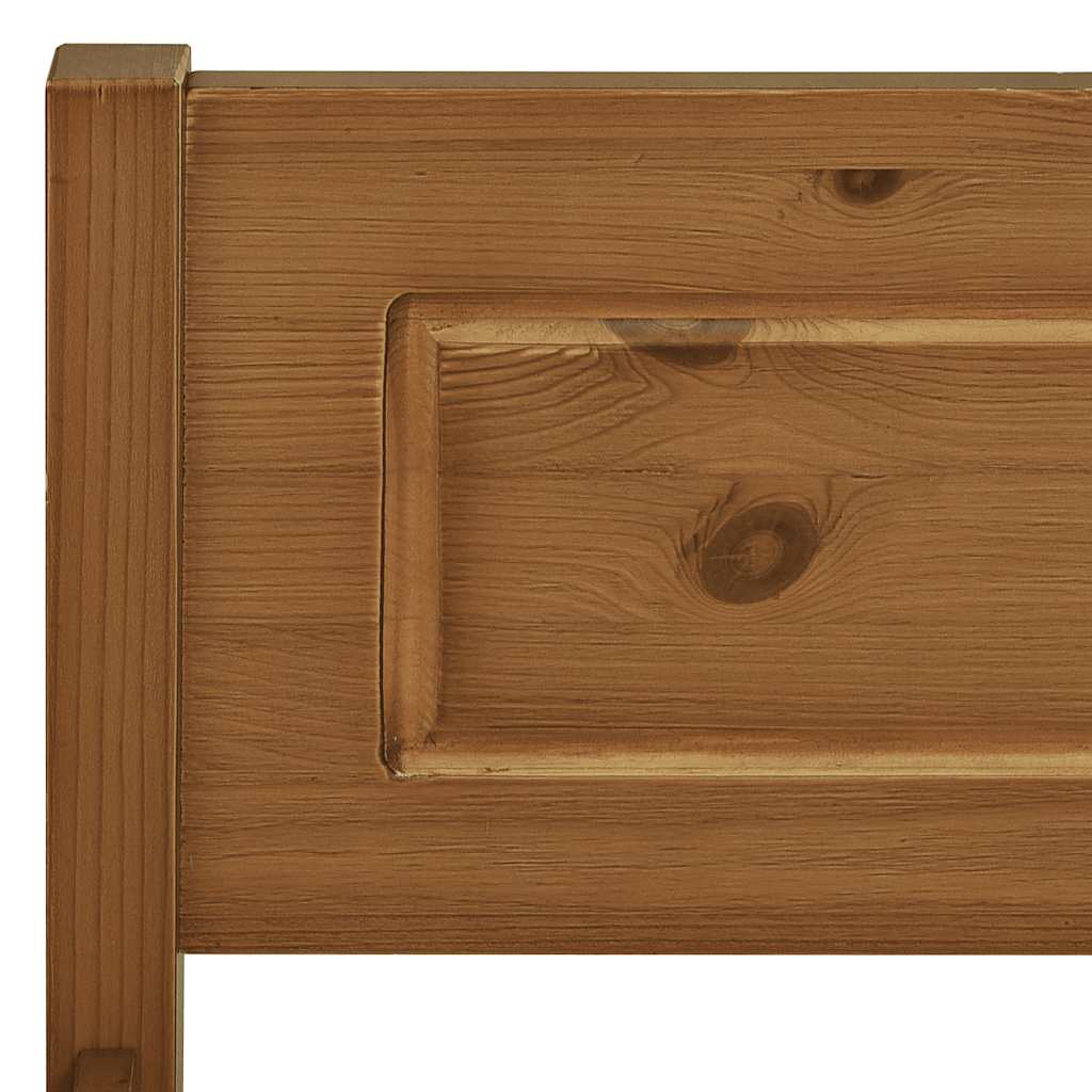 Giroletto in Legno Massello di Pino Marrone Ambrato 160x200 cm