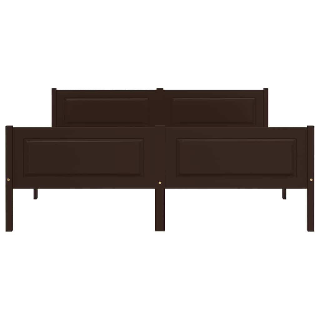 Giroletto in Legno Massello di Pino Marrone Scuro 120x200 cm