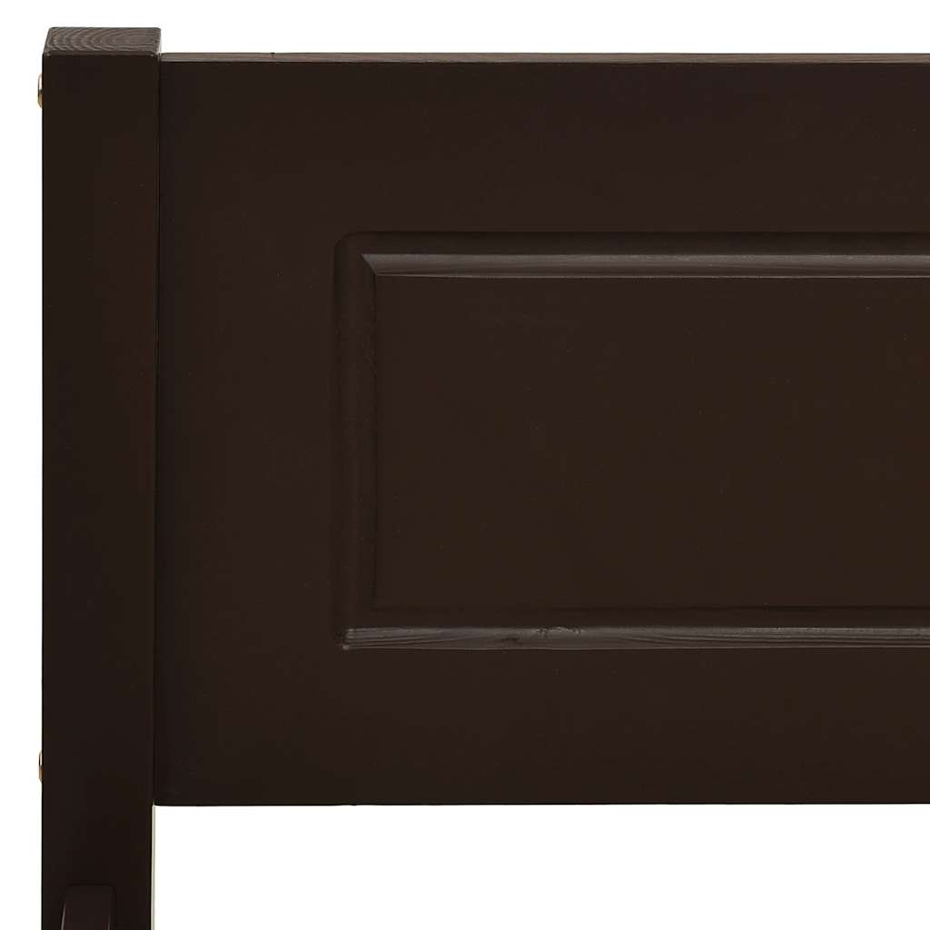 Giroletto in Legno Massello di Pino Marrone Scuro 120x200 cm
