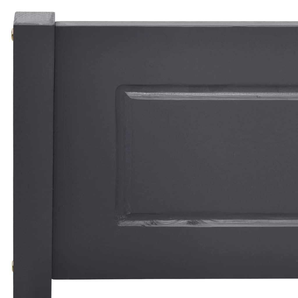 Giroletto senza Materasso Legno Massello Pino Grigio 200x200 cm