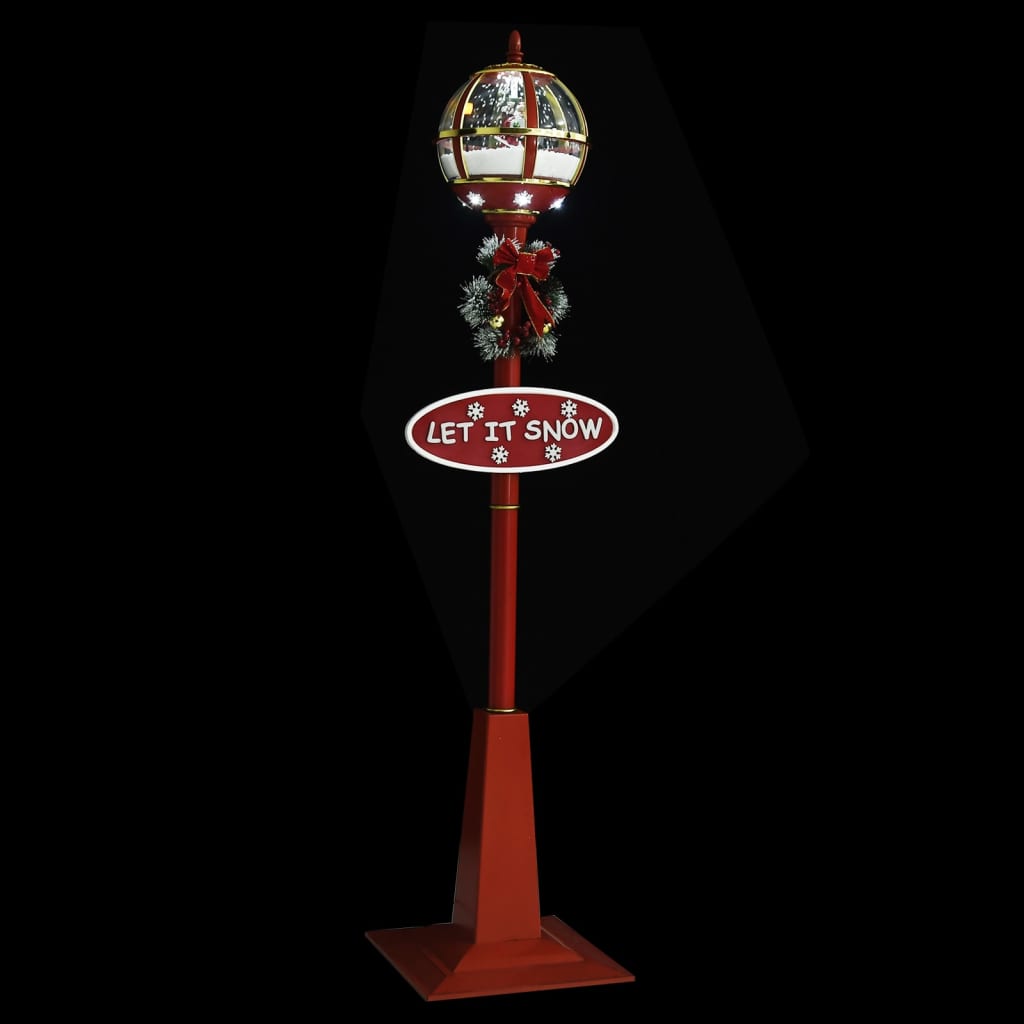 Lampione Natalizio con Babbo Natale 175 cm LED