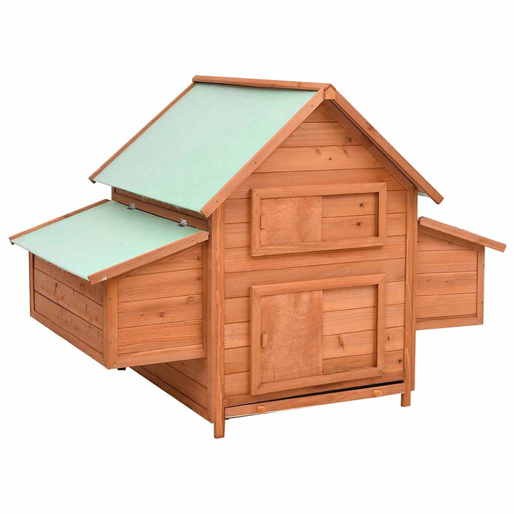 Pollaio 150x96x110 cm in Legno Massello di Abete