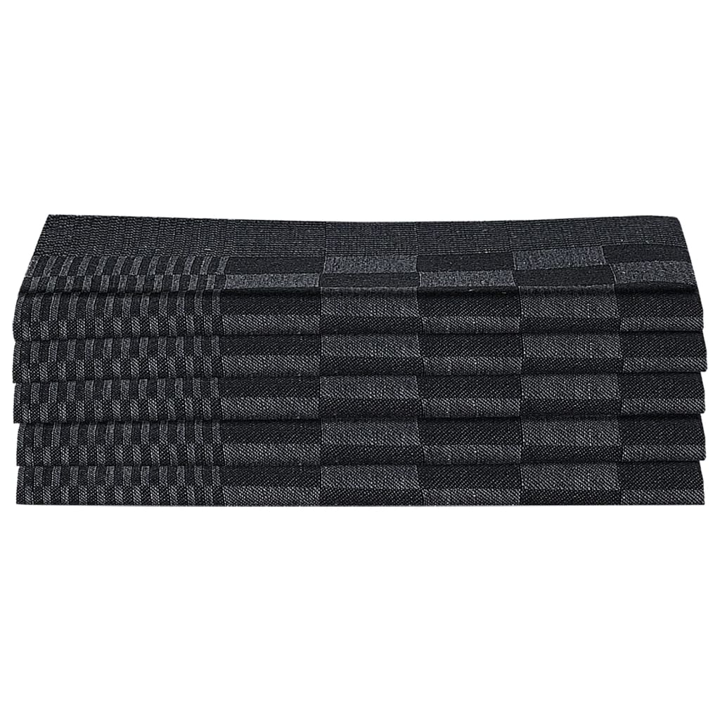 Set Strofinacci 20 pz in Cotone Nero e Grigio