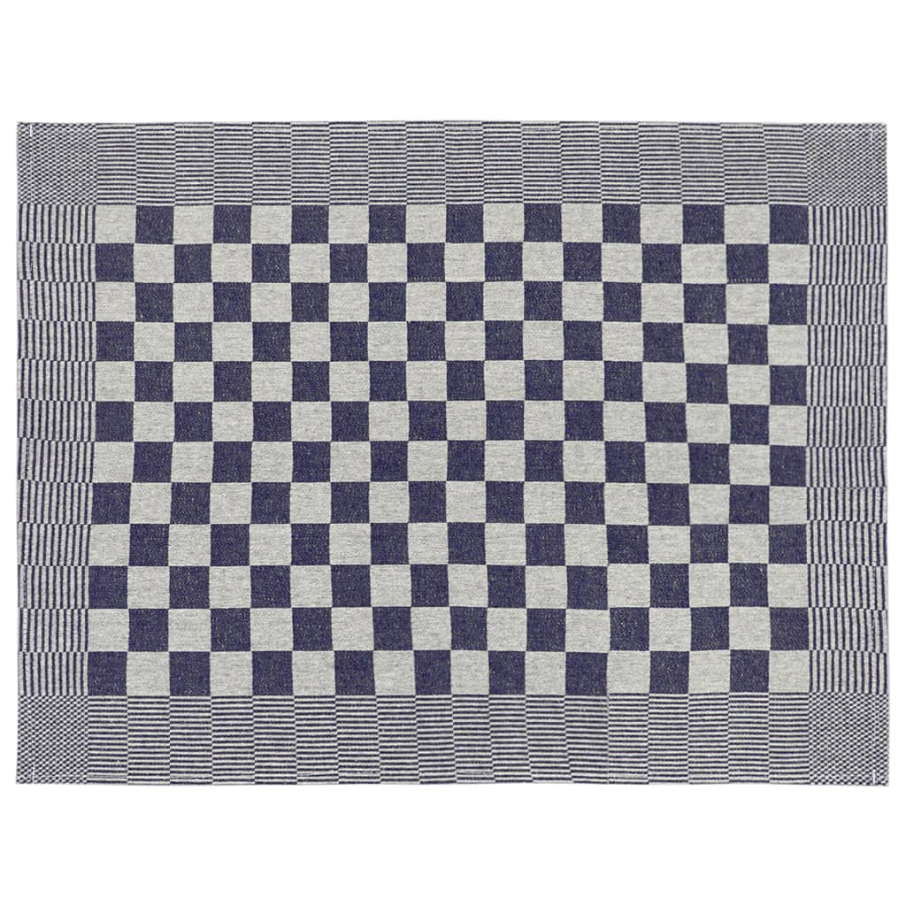 Set Strofinacci 10 pz in Cotone Blu e Bianco