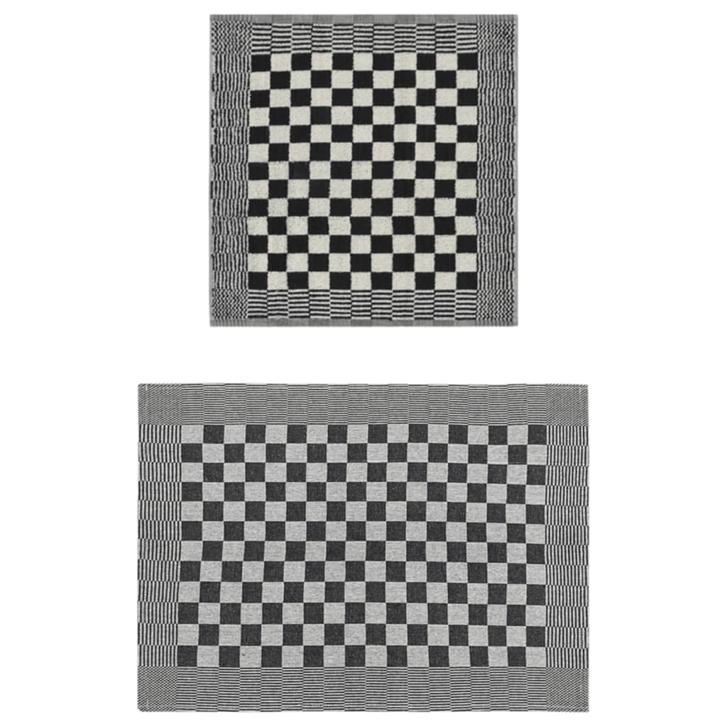Set Strofinacci 50 pz in Cotone Nero e Bianco