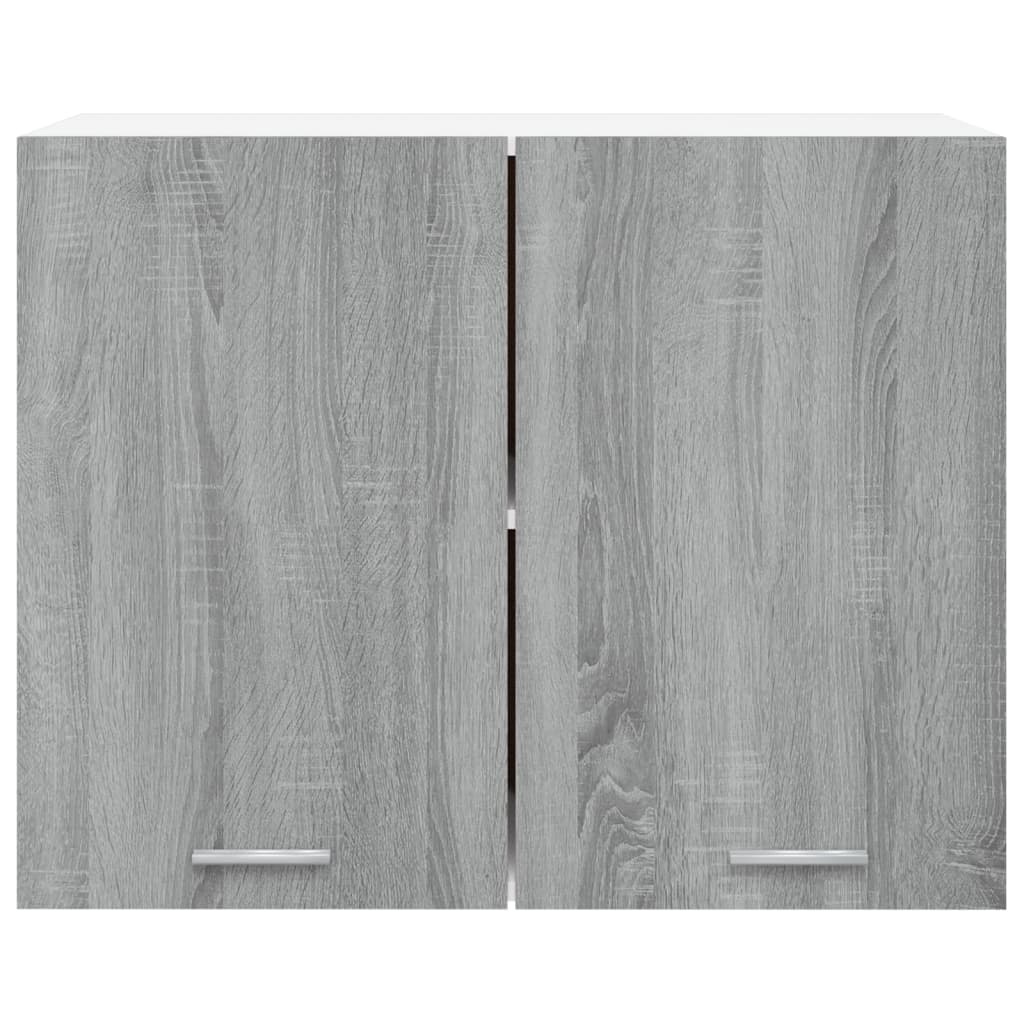 Mobile Pensile Grigio Sonoma 80x31x60 cm in Legno Multistrato