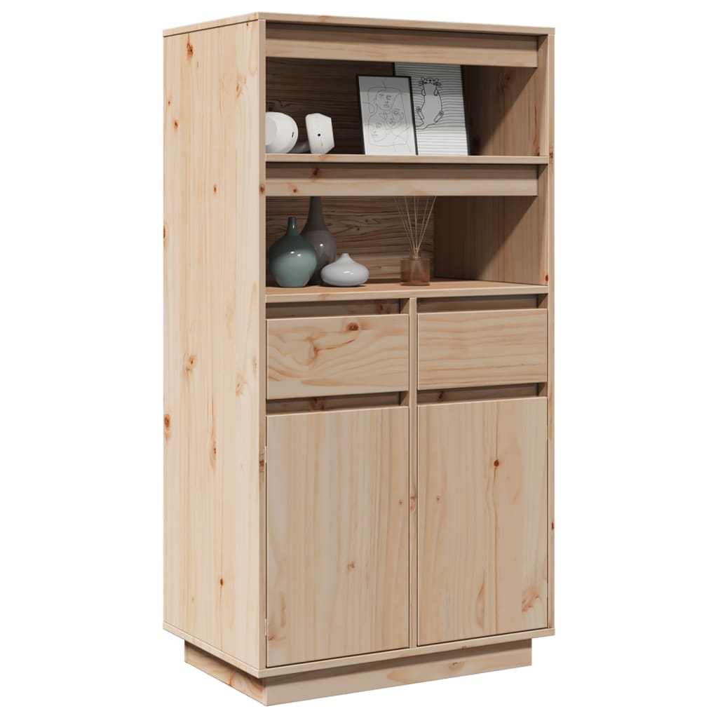 Credenza 60x40x116,5 cm in Legno Massello di Pino
