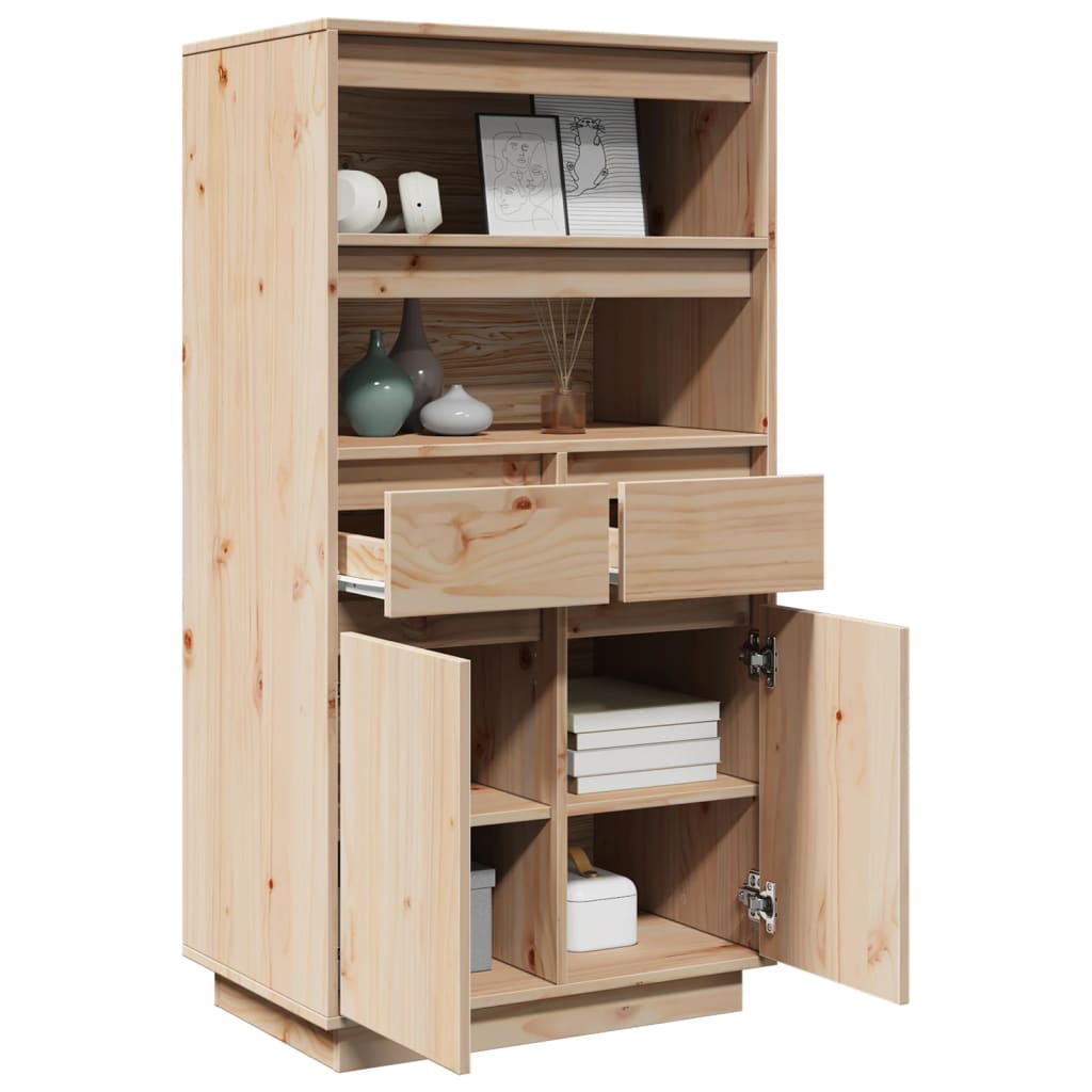 Credenza 60x40x116,5 cm in Legno Massello di Pino