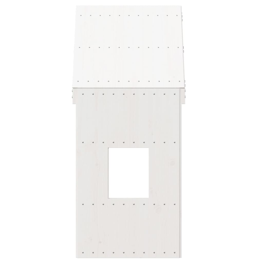 Tetto per Letto Bambini Bianco 60x99x139,5 Legno Massello Pino