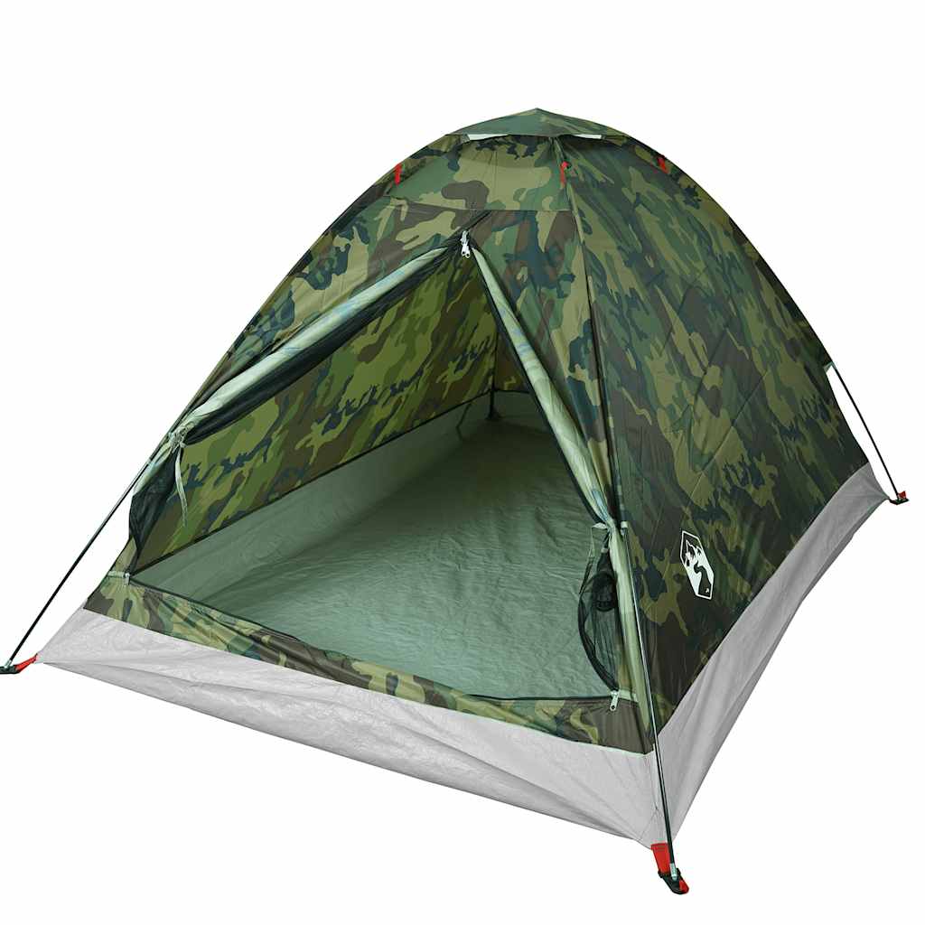 Tenda da Campeggio a Cupola 2 Persone Mimetica Impermeabile