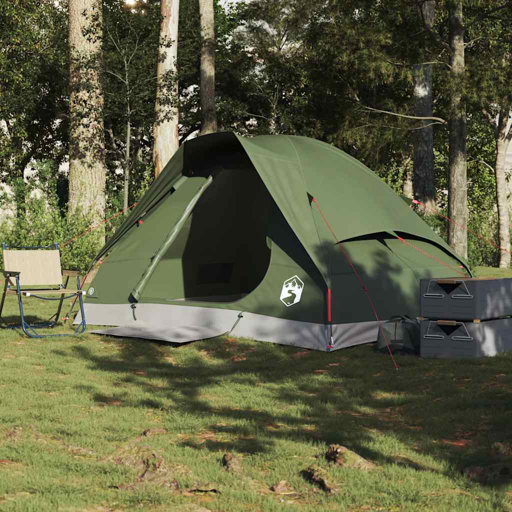 Tenda da Campeggio a Cupola 2 Persone Verde Oliva Impermeabile
