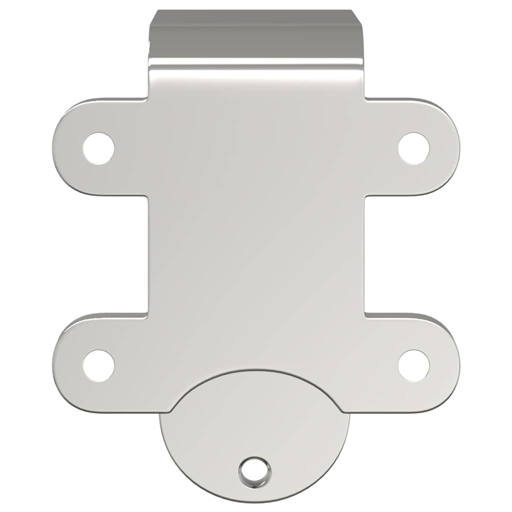 Staffe Bypass Porta della Fienile 4 pz Guide Tonde Acciaio Inox