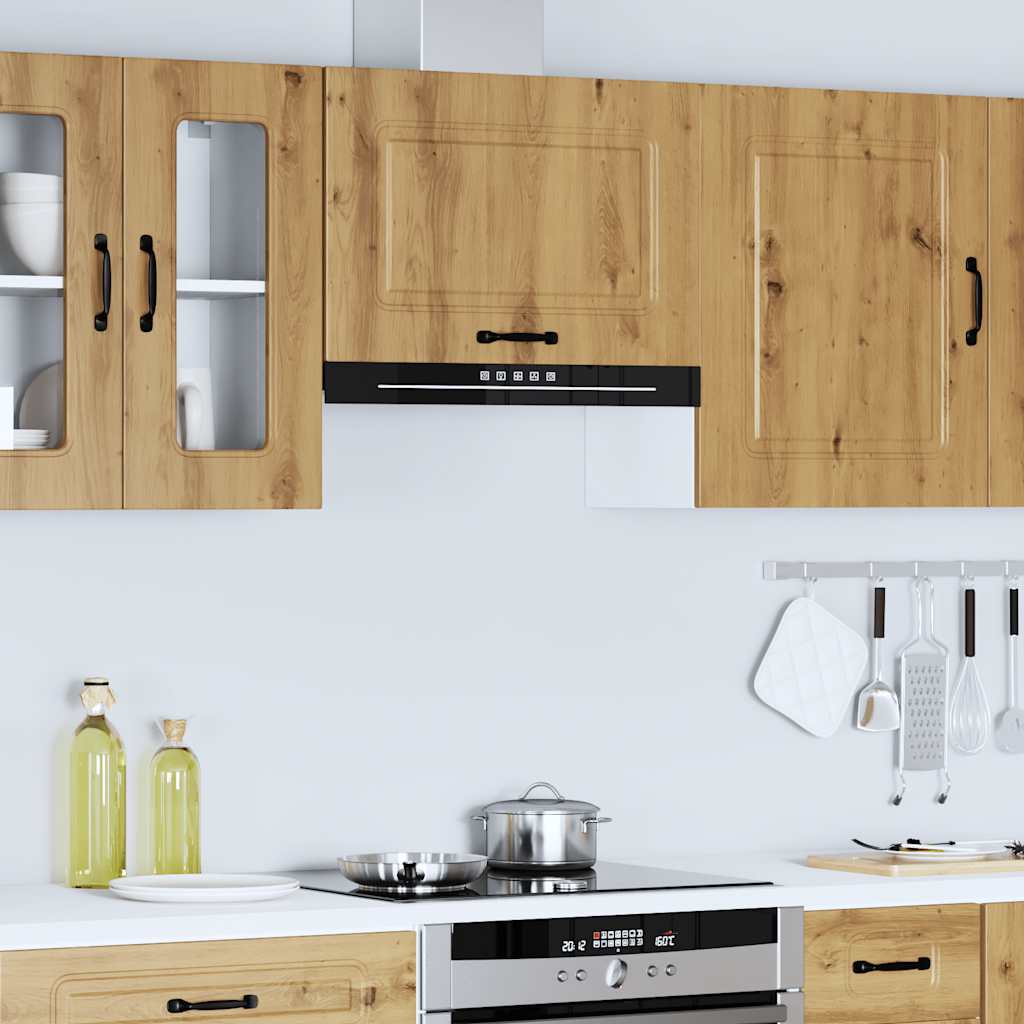 Pensile da Cucina Kalmar Rovere Artigianale Legno Multistrato