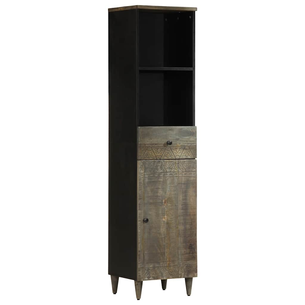 Mobile da Bagno 38x33x160 cm in Legno Massello di Mango