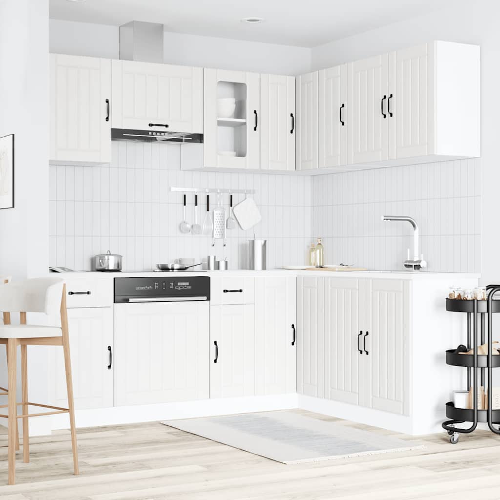 Set Mobili da Cucina 11 pz Lucca Bianchi Legno Multistrato