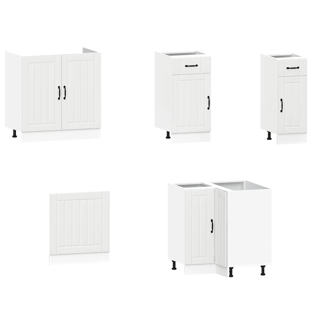 Set Mobili da Cucina 11 pz Lucca Bianchi Legno Multistrato