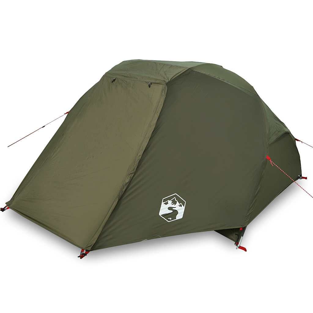 Tenda da Pesca per 3 Persone Verde Oliva Impermeabile