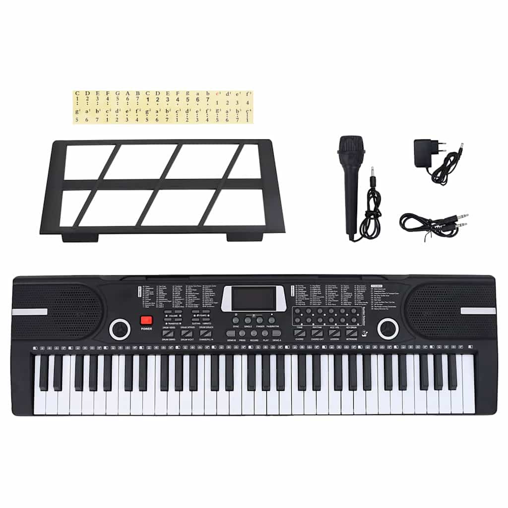 Tastiera Elettrica per Pianoforte a 61 Tasti Leggio per Bambini