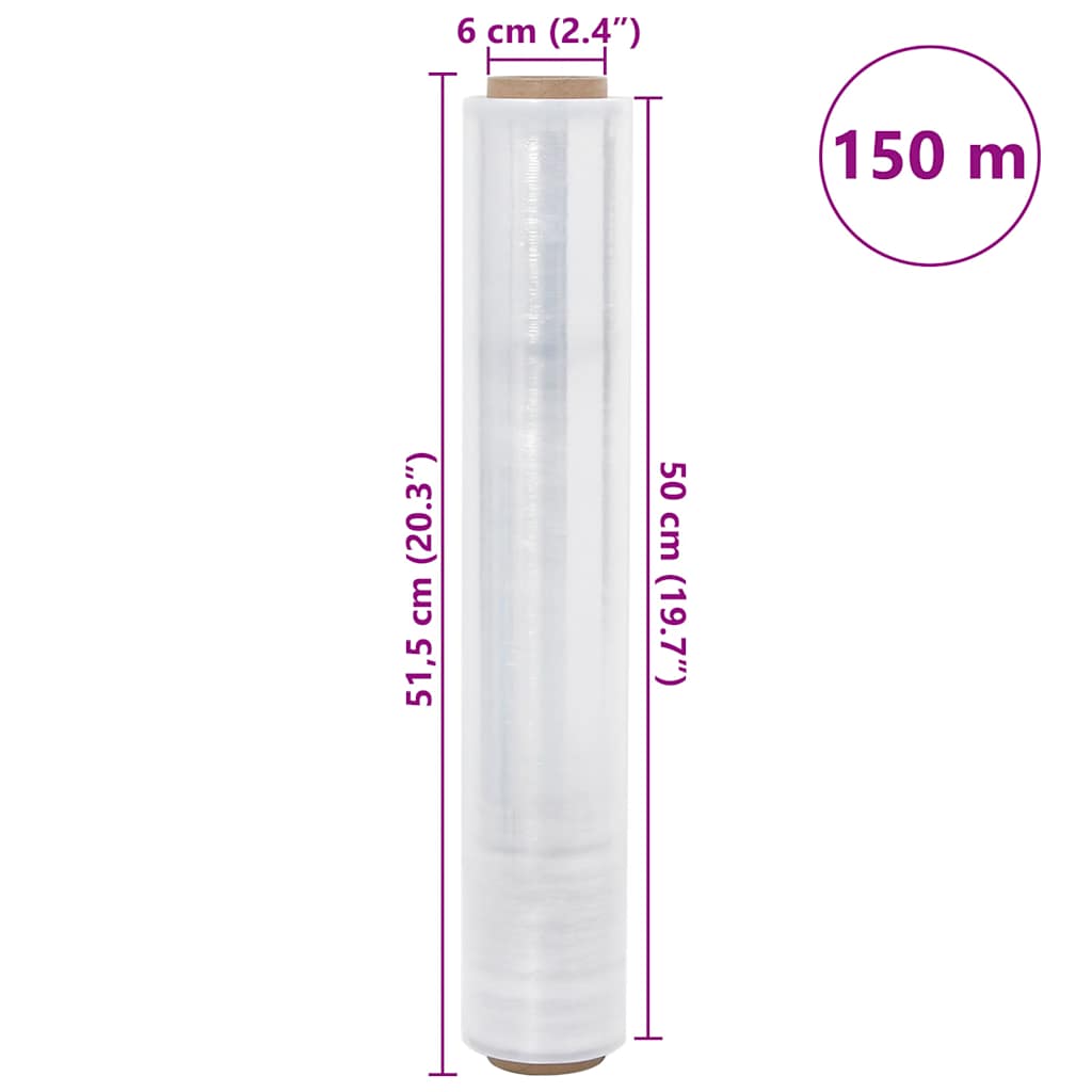 Film Estensibile 2 pz Trasparente 30 ?m 50 cm x 150 m