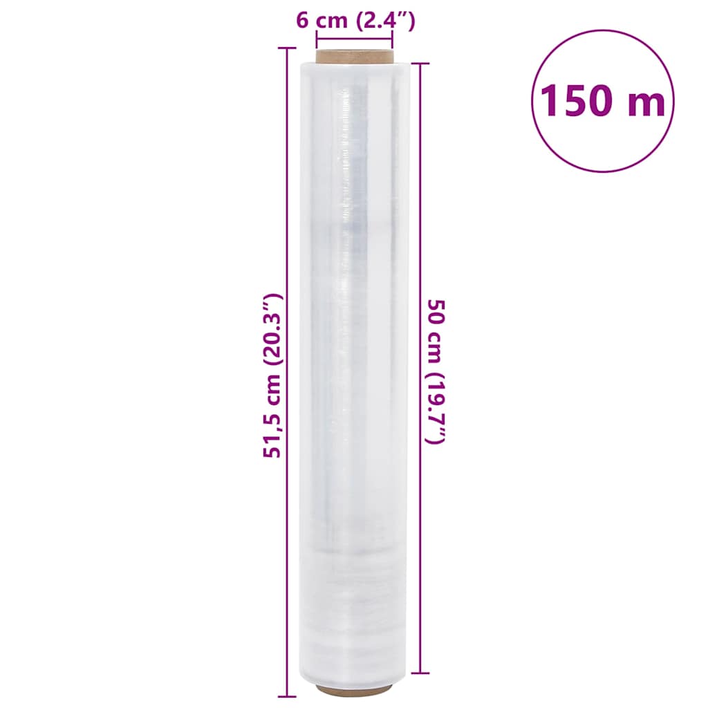 Film Estensibile 6 pz Trasparente 30 ?m 50 cm x 150 m