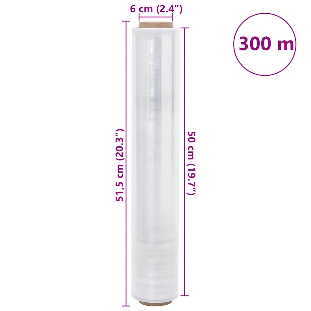 Film Estensibile 6 pz Trasparente 30 ?m 50 cm x 300 m