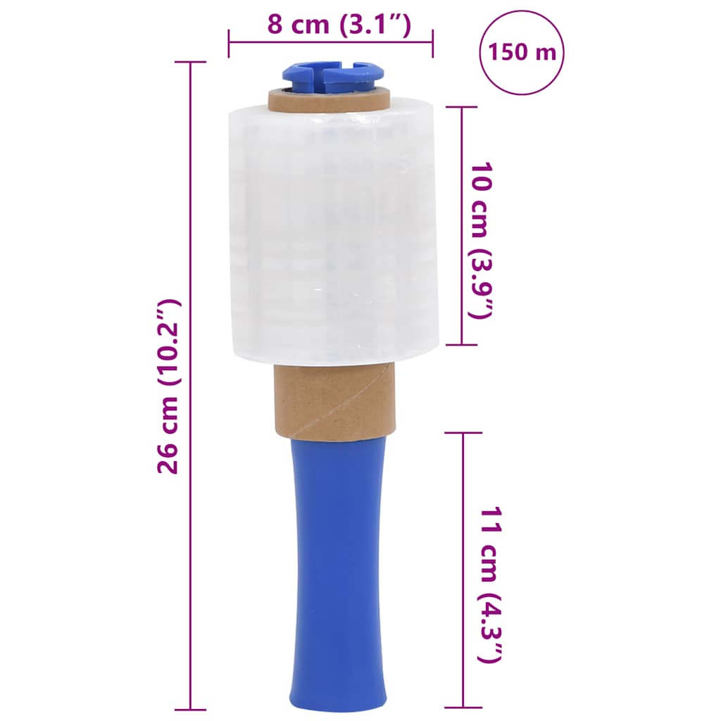 Film Estensibili 50 pz Trasparenti 23 ?m 10 cm x 150 m
