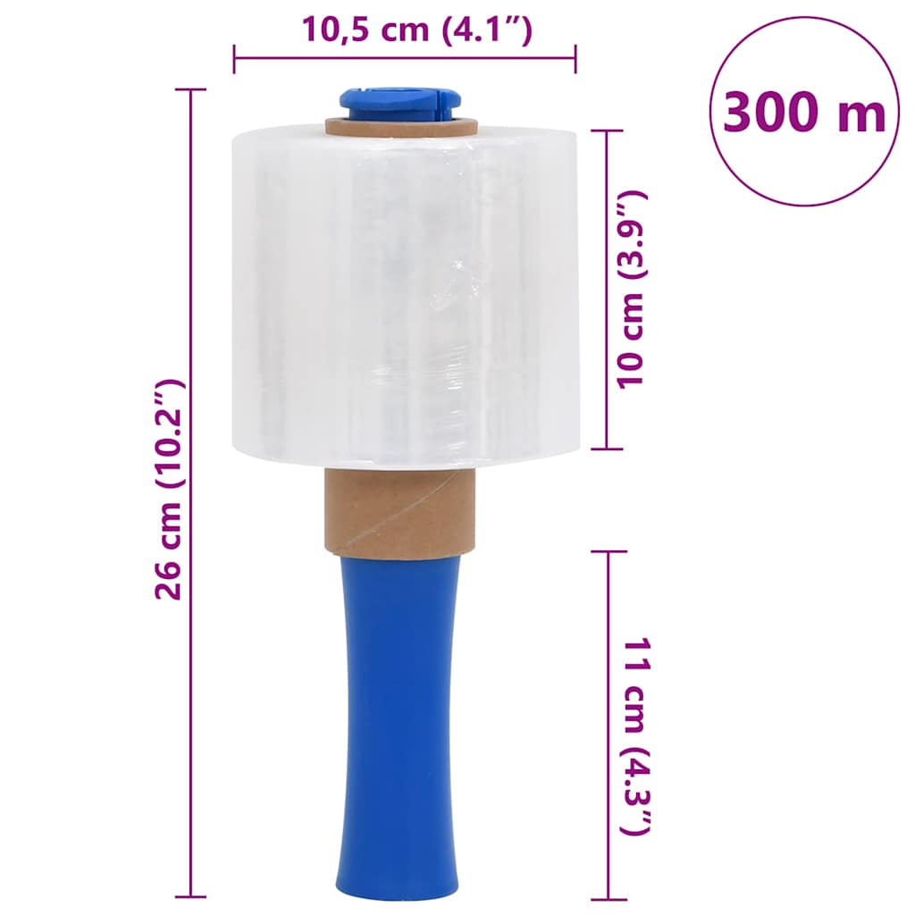 Film Estensibili 10 pz Trasparenti 23 ?m 10 cm x 300 m