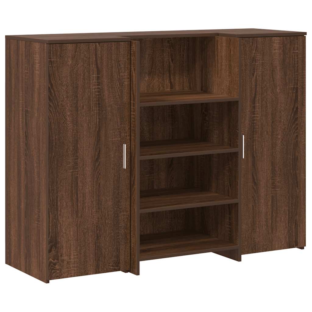 Banco Reception Rovere Marrone 135x50x103,5cm Legno Multistrato